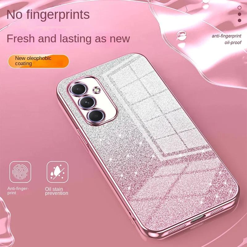 Glitzerbeschichtung Schutzhülle für Samsung Galaxy S25 Ultra S25 Plus A56 A36 A26 A16 A06 A55 A35 A25 15 05S 4G 5G Rückseite