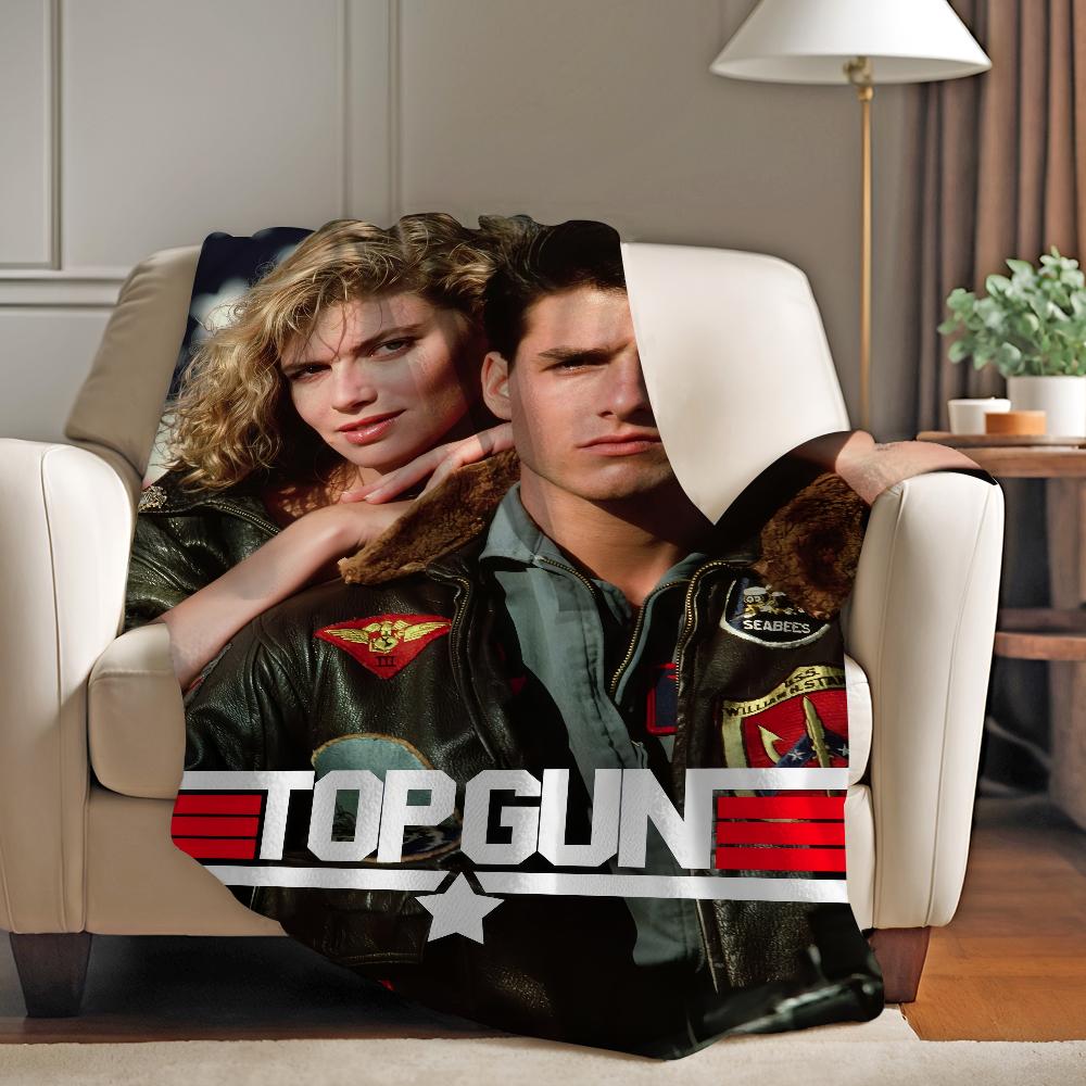 Classic Movie Top Gun Blanket Warm Soft Suitable For Bedroom Sofa Bed Living Room Office Travel Camping Gifts