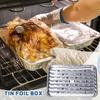 Disposable Aluminum Foil Broiler Pan For Oven (25 Pack) Sheet Pans For Grilling,Roasting Rack,Trays With Ribbed Surface For BBQ Grill-Like Texture