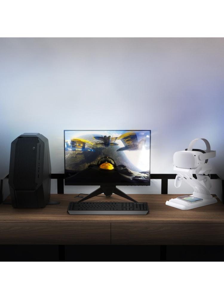 VR esktop Mount for   2 Headset Wireless Phone Charger Phone Mount Cellphone Quick Charger