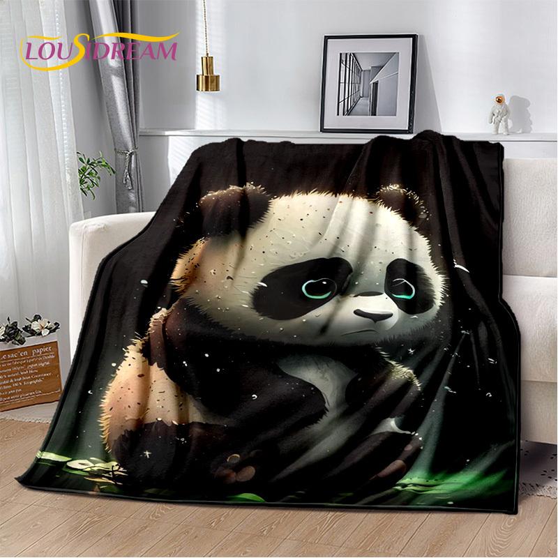 3D Dream Animal Cartoon Panda Cute Blanket,Soft Throw Blanket for Home Bedroom Bed Sofa Picnic Travel Office Cover Child Gift