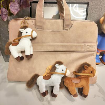 Schlüsselanhänger Anhänger Plüschpferd Maskottchen Kinder Schlüsselanhänger Anhänger Rucksäcke Handtaschen Geldbörsen Gepäck Zubehör