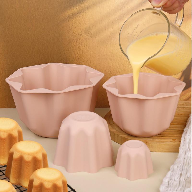 Stampo Ottagonale in Silicone per Alimenti Antiaderente Strumenti da Forno per Mousse, Budino, Pasticceria e Preparazione di Dolci