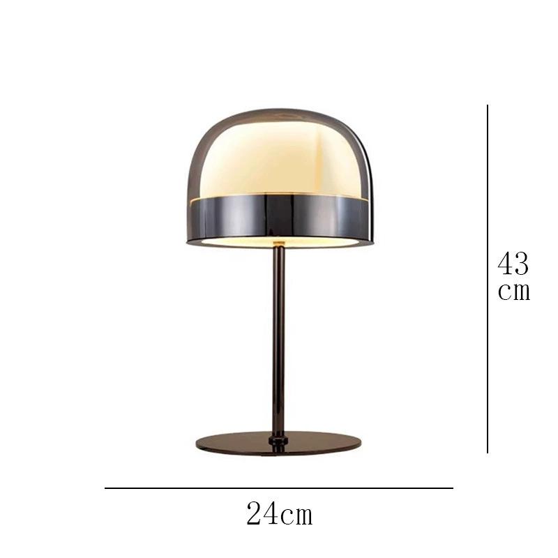 Nordic Modern Glass Table Lamp - Creative, Stylish Lighting for Living Room, Bedroom, Hotel, or Model Room