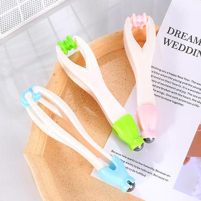 1Pc Hand Finger Massager Acupressure Dual Roller Plastic Massage Tool