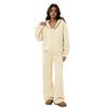 Women's Two Piece Sweatshirt Set with Wide Leg Pants Casual Track Suit for and Wear