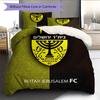 Beitar Jerusalem Football Club Pattern Bedding Quilt Set  Home Decoration  Gift (1 * duvet cover + 2 * pillowcase  without core)