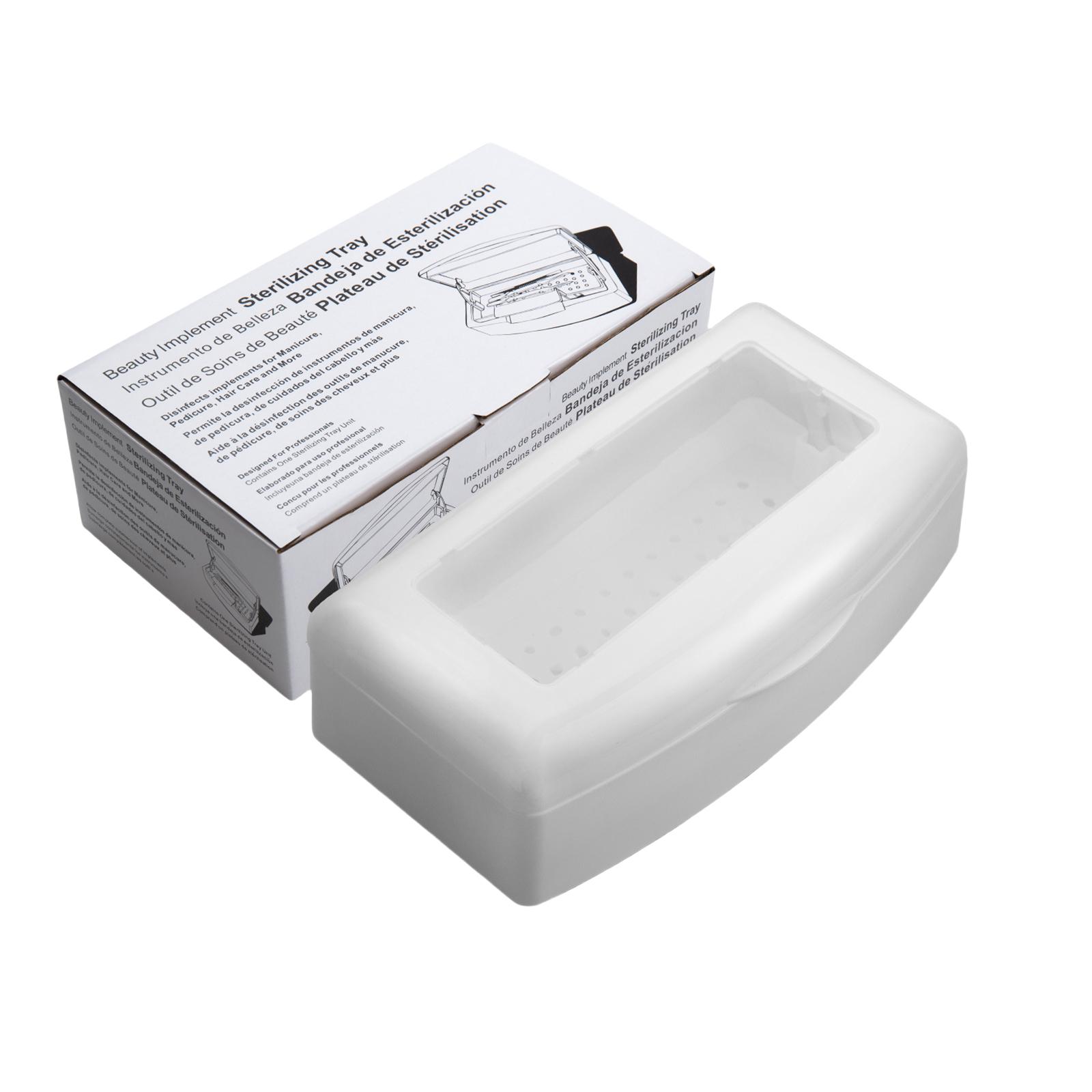 

Стерилизатор Бокс для Стерилизации Маникюрных Инструментов Лоток Практичный Бокс для Дезинфекции Маникюрных Инструментов Бокс для Очистки Инструменты для Маникюра белый