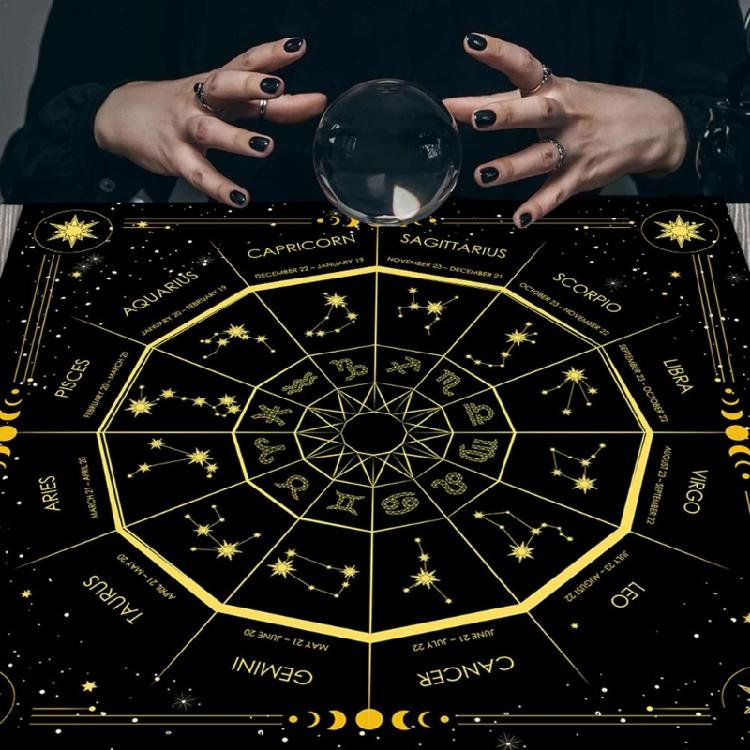 23x23In Board Game Card Magician Daily Pad Tarot Tablecloth Rune Divination Altar Tarot Patch Table Cover Table Cloth