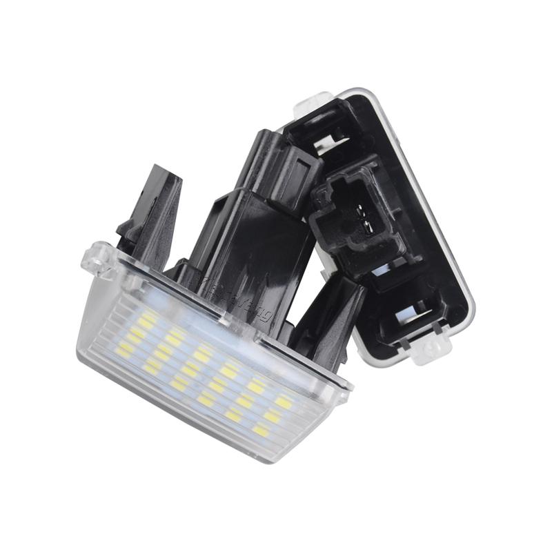 2Pcs LED License Number Plate Light Lamp For Toyota Camry Hybrid Corolla Prius C Yaris Avalon Ractis Verso Avensis Highlander