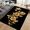 Modern Large Floral Print Floor Mat, Botanical Non-Slip Washable Rug, Decorative Area Carpet for Kitchen Laundry Living Room