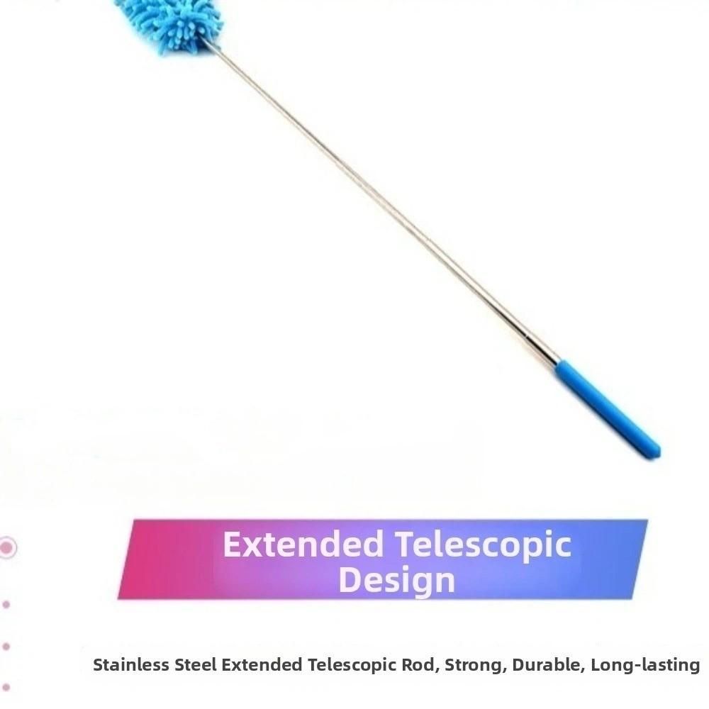 2 sztuki odpinany ściągacz z mikrofibry wymienna główka teleskopowa szczotka do kurzu wnętrze samochodu