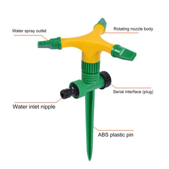 Large Area Coverage Adjustable Garden Watering System Easy To Install Sprinkler with