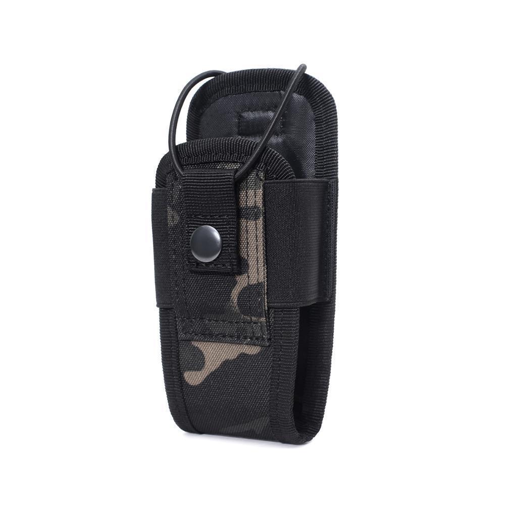 Tactical Molle Walkie Talkie Pouch, 600D Oxford Outdoor Waist Bag, Multifunctional Camping Accessory.