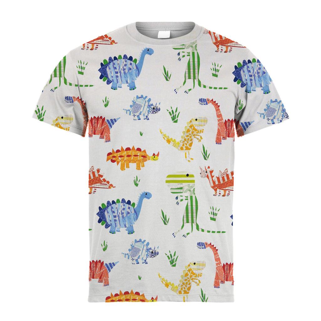 Kids Girl Boy Clothes Dinosaur T-Shirt Summer Short Sleeve Tees Boy Clothes Casual Comfy T Shirt Tops Children's Clothing