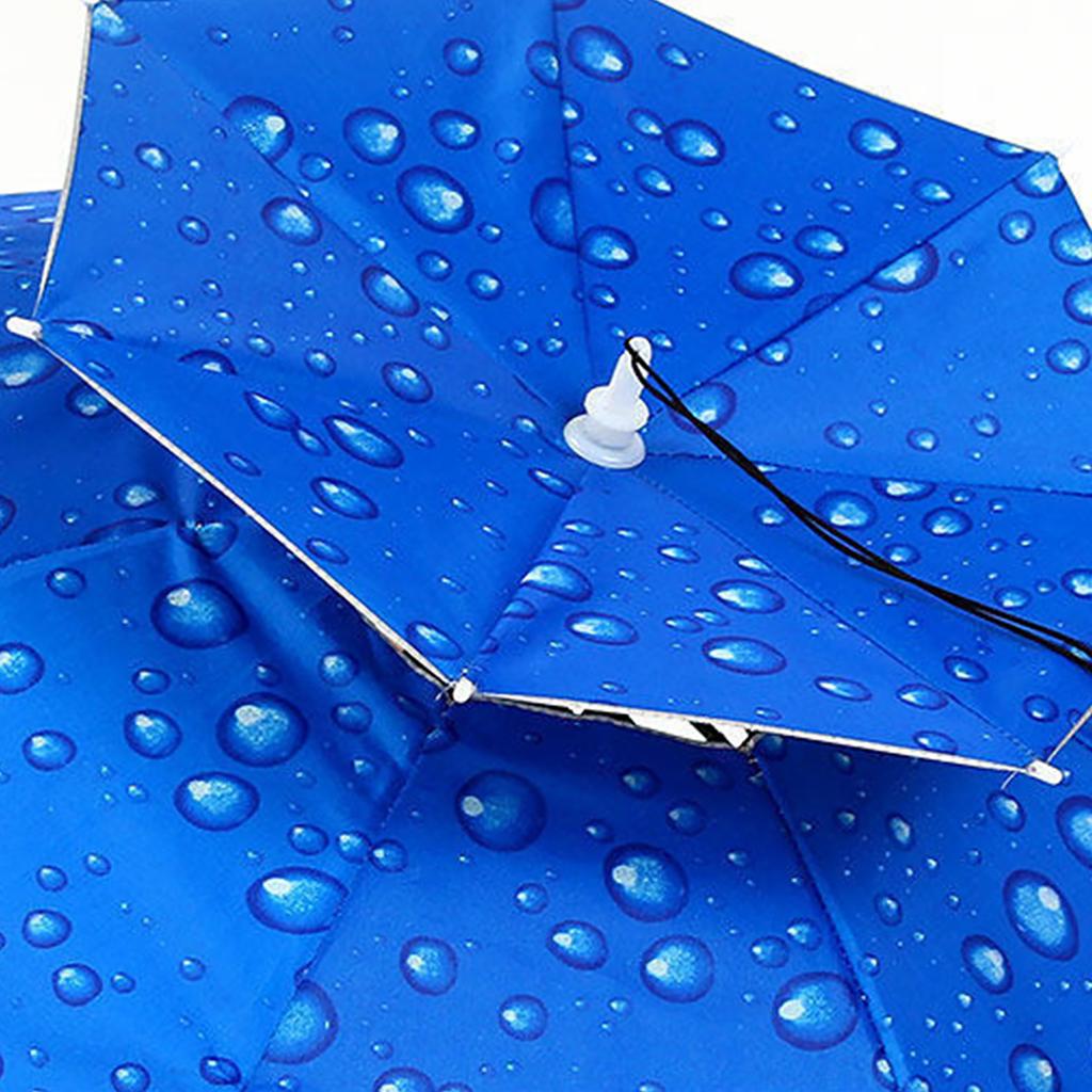 Fishing Hats Double Rainy Umbrella Anti UV Rainproof Sun Protection Fishing Umbrellas