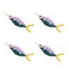 4pcs/set Cute Earring Accessories 3D Fish Shaped Colorful Jewelry Making Material Cartoon Handmade Craft Beads Diy Charms