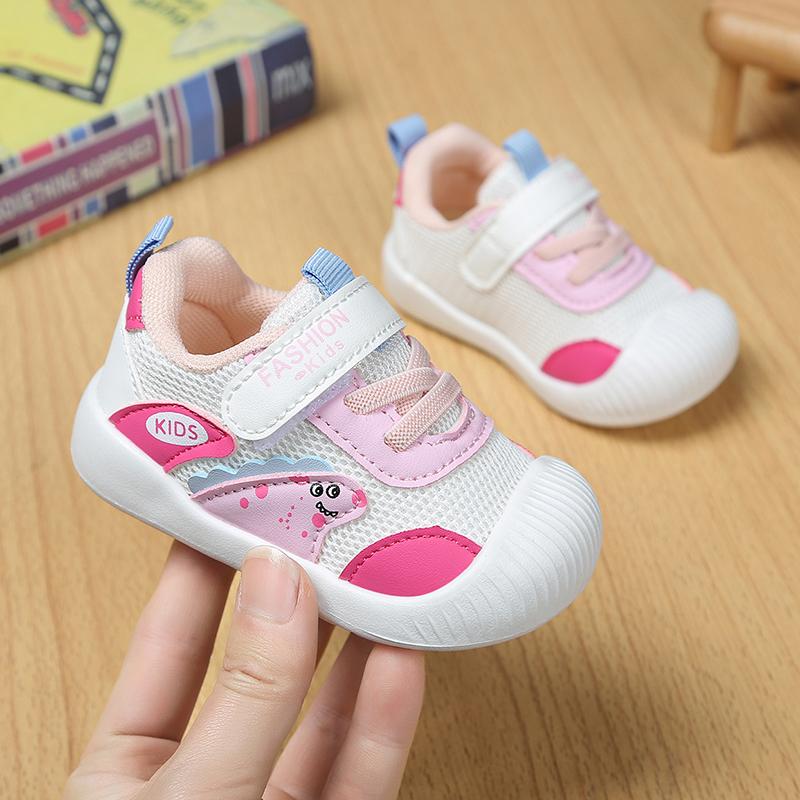 Toddler Kids Casual Shoes Toes Capped Non-slip Cute Dinosaurs Baby Walking Shoes Soft 2025 New Fashion Boys Girls Running Shoes