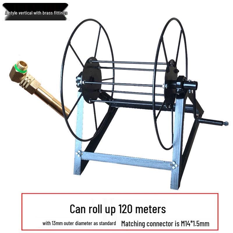 Jordbruksslangvinda & Elektrisk Reputläggningsställ med Armeringsjärnslager