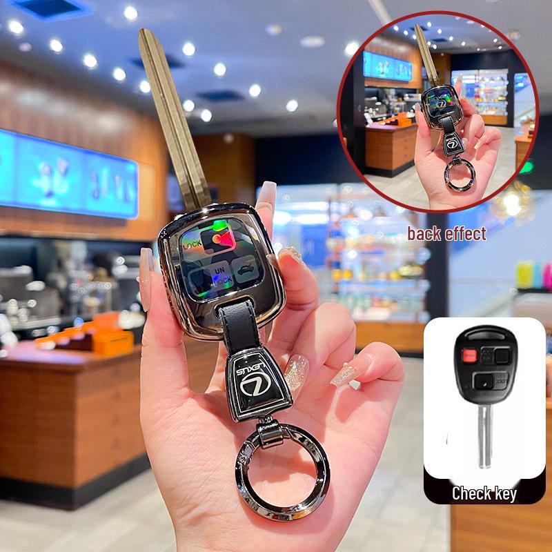 Compatible Lexus Key Case for RX330/IS400/IS200 with Metal Buckle