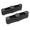 2PCS 5 12in Straight Leaf Spring Equalizer Bar Cast Iron EQ R2 for Trailer Axle Double Eye Style