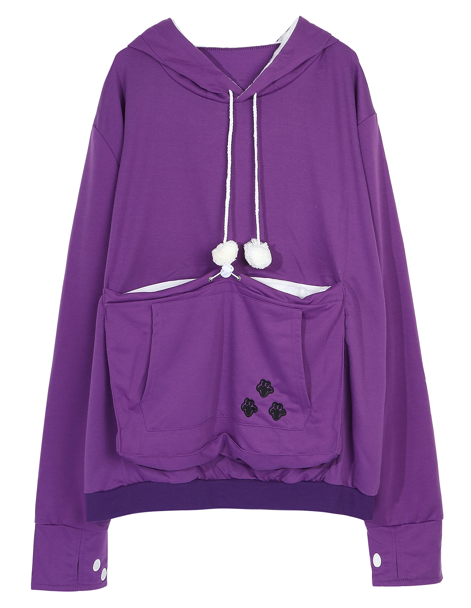 

ТОВАРЫ Милое худи с отпечатком лапы и помпонами [ТОКИЙСКИЙ РЫНОК] [Pure Bon] (4XL, Фиолетовый) фиолетовый