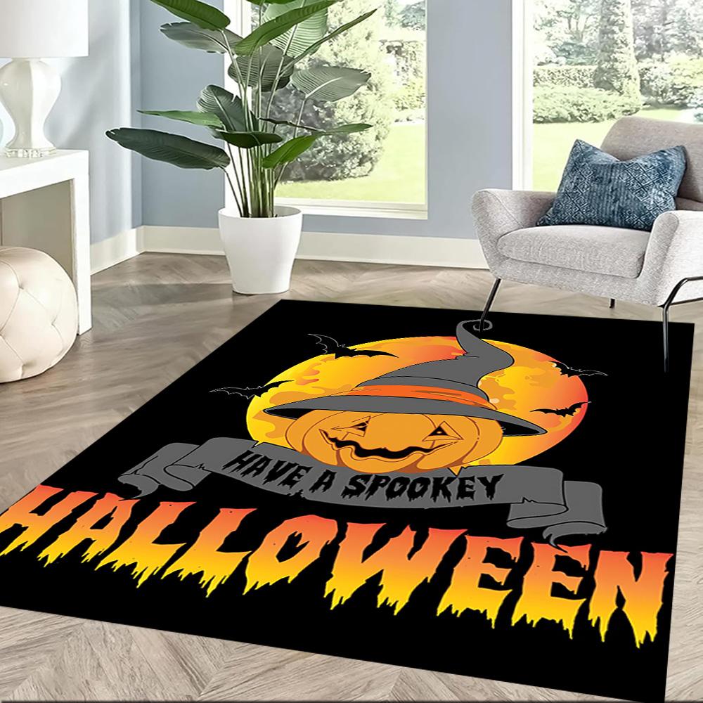 Spooky Halloween Night Floor Mats for Living Room, Bedroom and Room Decoration Are Suitable for Gifts.