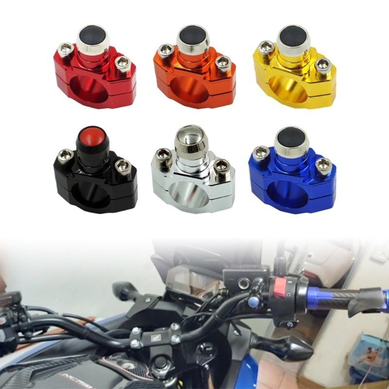 Motorcycle Handlebar Switch 22MM 7/8" Universal On/Off Button for Headlights Horns Power Cutoffs Aluminum Alloy Durable