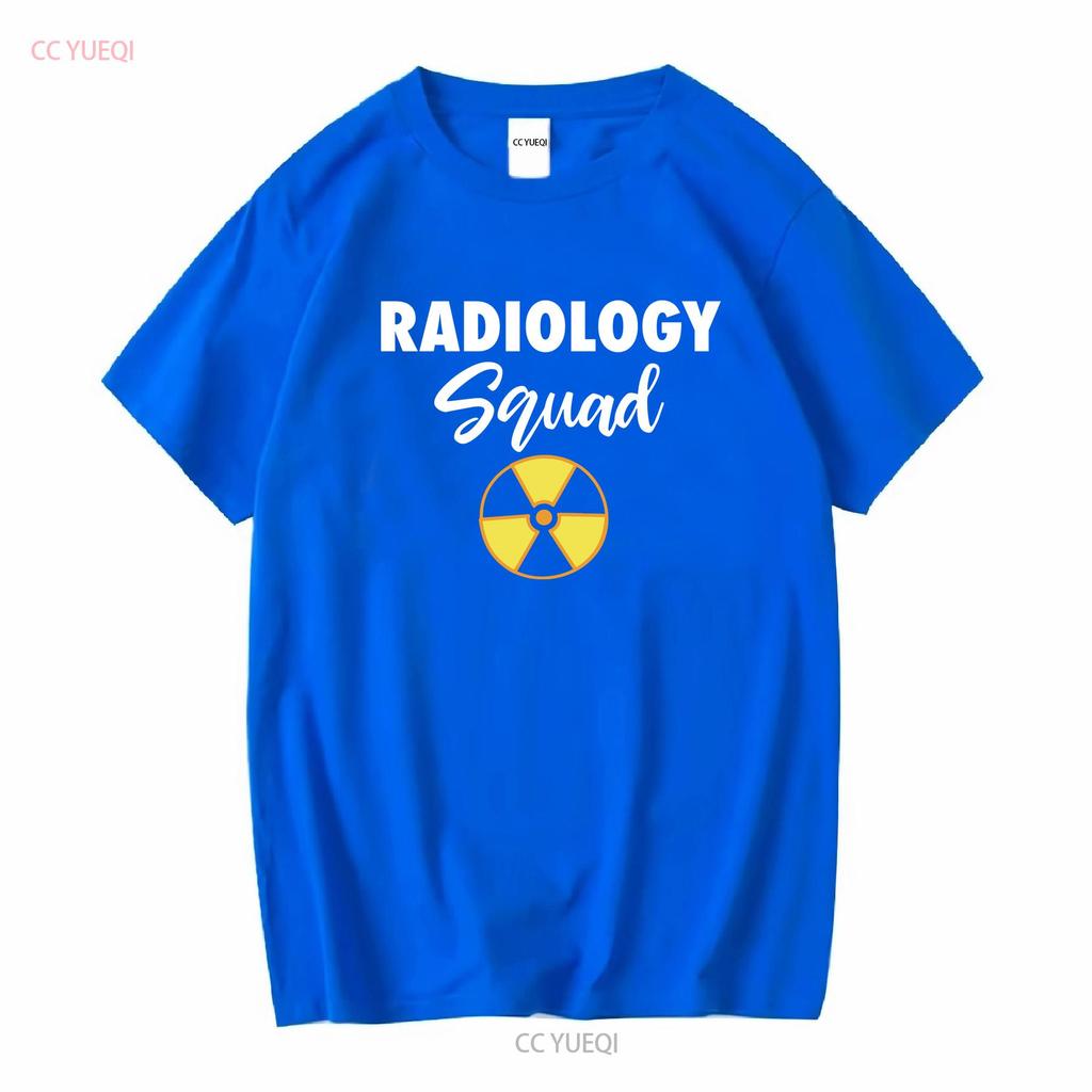 Radiology Squad RadiologisT T Shirt X ray Tech Rad Graduate long or short sleeves vintage Washed Top For Everyday Wear