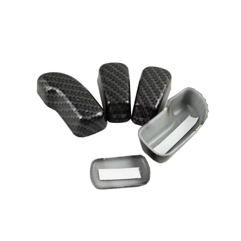 For Renault Koleos 2017 2018  ABS Carbon fiber style Car Seat adjustment knob button switch cover trim 5pcs