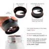 watchget Moka Pot Dojin Funnel 60mm Espresso Coffee Maker Distribution Tool Made in Italy Moka Express 6 Cups Black