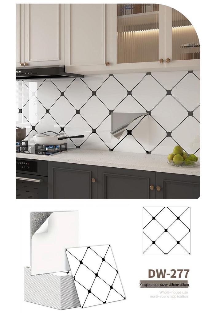 10-Pack Self-Adhesive Ceiling Stickers: Aluminum-Plastic Bathroom Decor Panels
