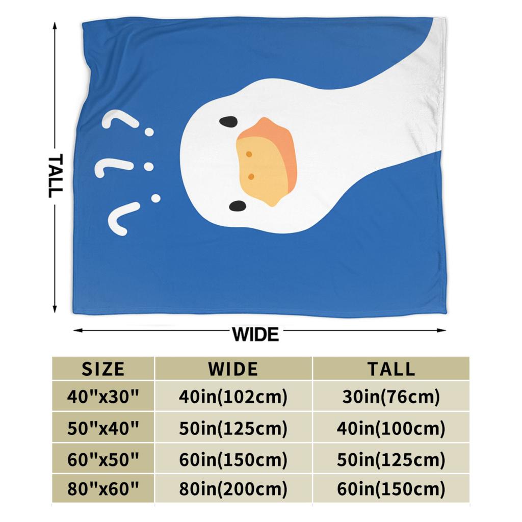 Cute Cartoon Duck Blanket Quality Super Soft Throw Blanket Winter Kids Adult Couch Chair Print Bedspread
