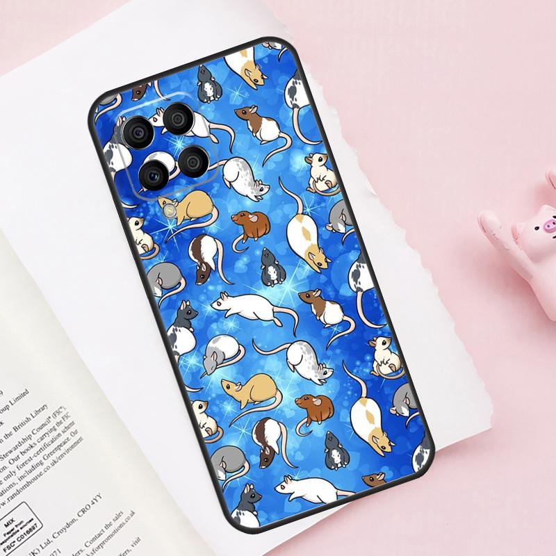 Mouse Rat Case For Samsung Galaxy M51 M55 M35 M15 M56 M36 M16 M06 M13 M33 M53 M12 M32 M52 M14 M34 M54