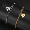 My Shape Cherry Bracelets Stainless Steel for Women Girls Gifts Fruit Pendant Chain Hand Chain Bangle Birthday Gifts Jewelry