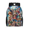 Back To School Season Gear 5 Luffy Rucksack One Piece Unisex Snack Storage Backpack