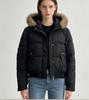Winter new women's fashion big fur collar down cotton clothes foreign look thin warm cotton coat