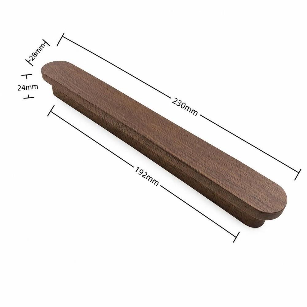 T-Shape Cabinet Handles Walnut Wood Wardrobe Handles New Kitchen Decoration Cupboard Wardrobe