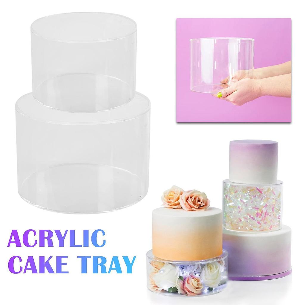Clear Acrylic Cake Stand Cake Riser Cake Layer Cylinder Riser Display