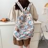 Cute Bear Printed Student Backpack Large Capacity Waterproof Book Bag Nylon Women Backpack Students