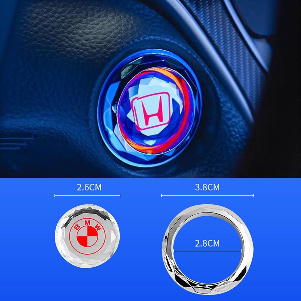 Engine Start Button Swarovski Style Crystal Style Suitable for Modern