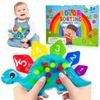 Dinosaur Sensory Toys For Toddlers Color Sorting Fidget Toys Fine Motor Skills Game Easter Gifts For Kids