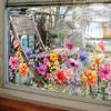 Double Sided Colorful Flower Butterfly Wall Sticker Electrostatic Paste Window Glass Paste Visible Decorative Wall Decal New