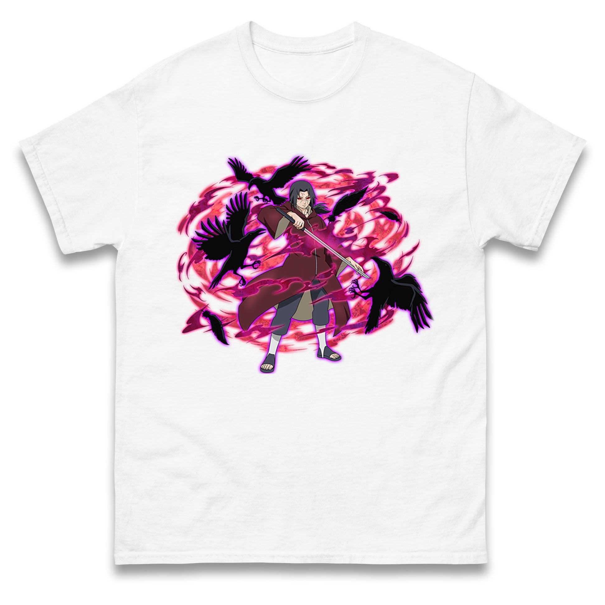 Naruto Shippuden Mens T Shirt Womens Tops Tees Itachi Uchiha Top S