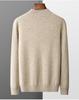 Men's Casual Cashmere Sweater: Half-High Neck, Thin, Long-Sleeved, Fuzzy, Loose Fit for Autumn and Winter