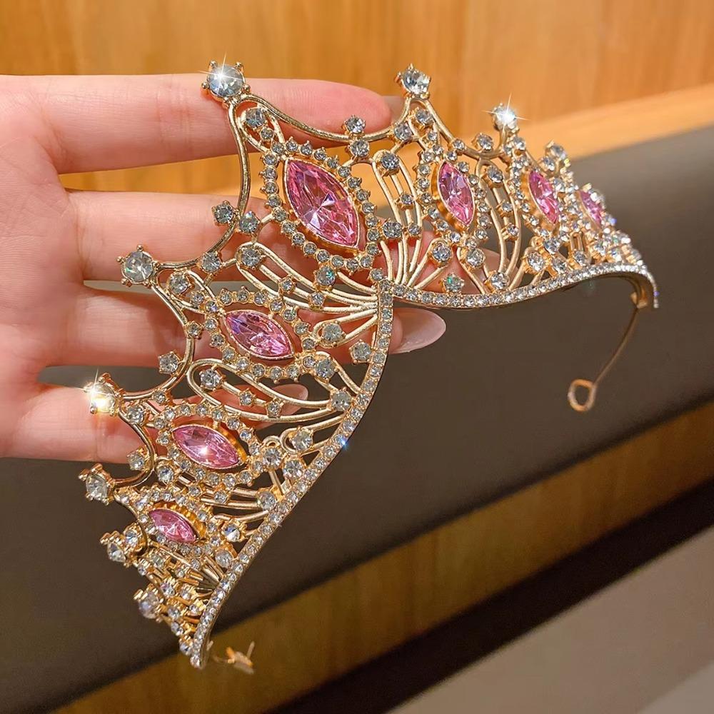 Crystal Bridal Crown Cosplay Royal Princess Crown Fashion Queen Crown  Wedding Accessories