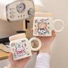Xiaoyueya Cartoon Ceramic Mug with Lid