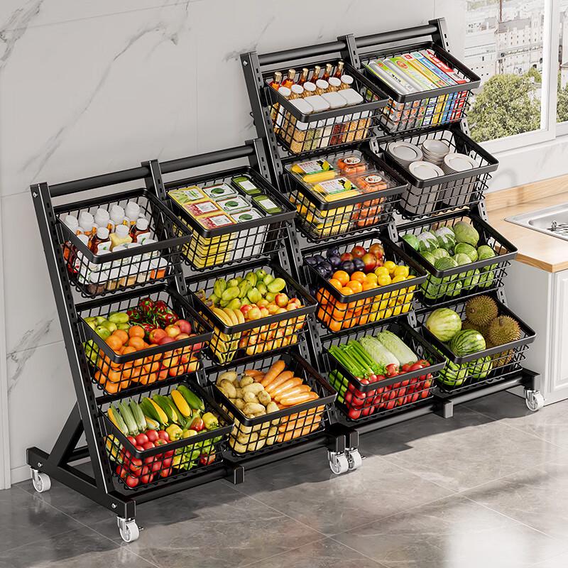 Floor-Standing Multi-Layer Fruit & Vegetable Rack