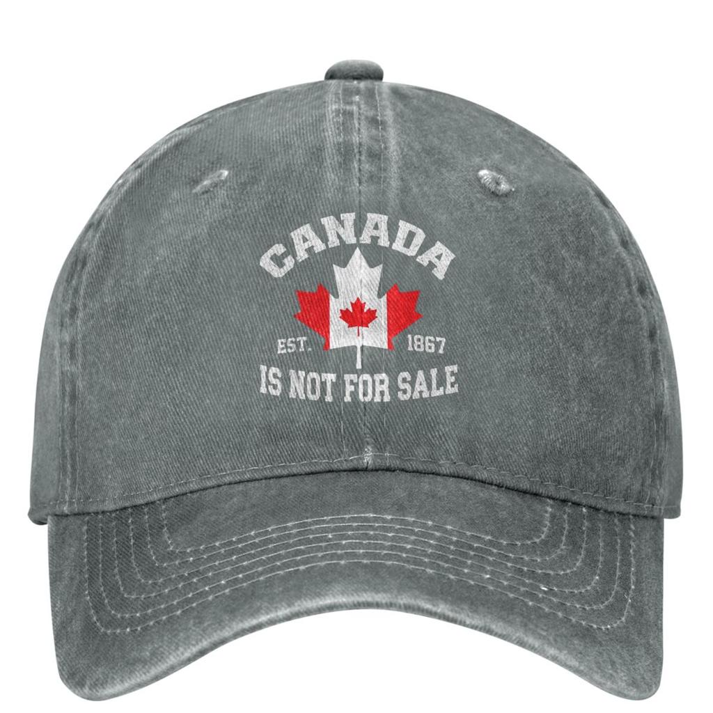 Canada Is Not For Sale EST. 1867 Denim Baseball Cap Tennis Skate Trucker Hat Summer Men Adult Vintage Sun Visors Baseball Caps