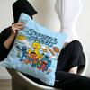 S-Sesame Street TV Cute Cartoon Pillow Covers Cartoon Sofa Decorative Home Double-sided Printing Short Plush Cute Cushion Cover